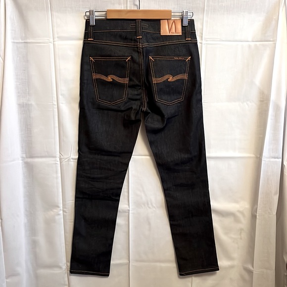 NUDIE JEANS CO. Lean Dean Dry Denim Jeans (UNWORN, BRAND NEW)  // Size 27Wx30L - Picture 2 of 9